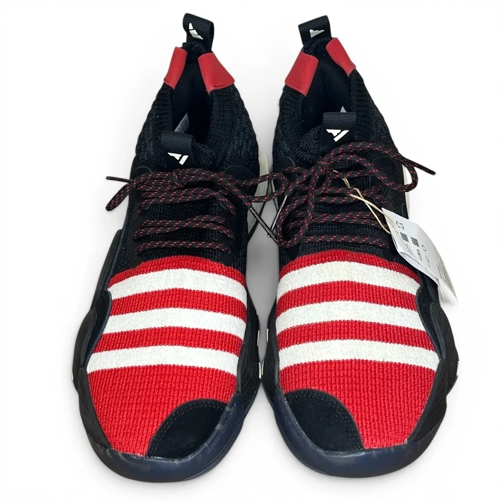 Adidas Trae Young 2 Basketball Shoes Men's 10 Red White Black Meilin H06314 NEW